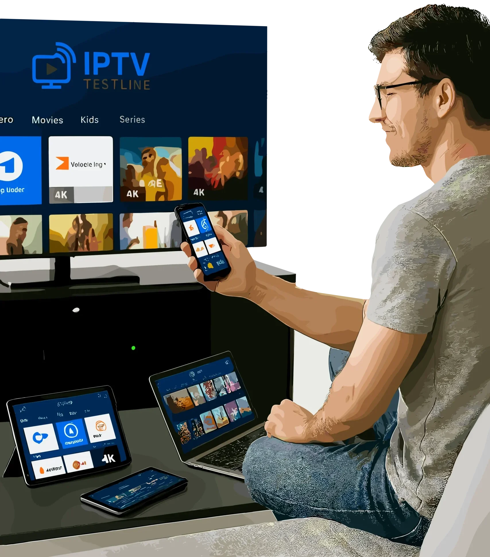 home iptv test line
